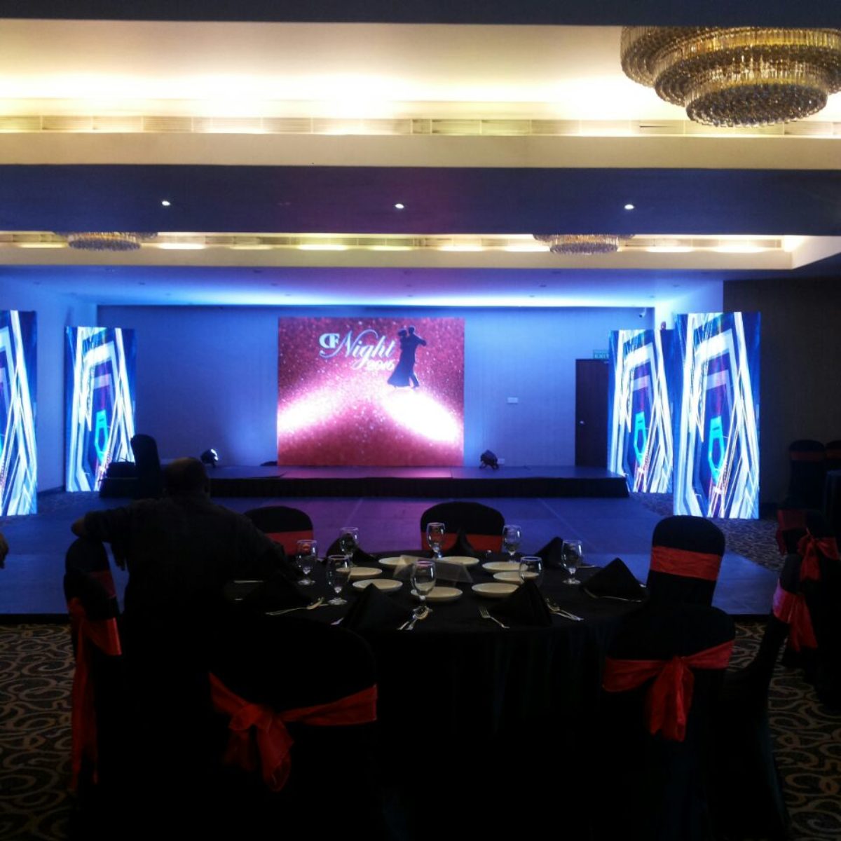 LED Screen Central Finance night 2016