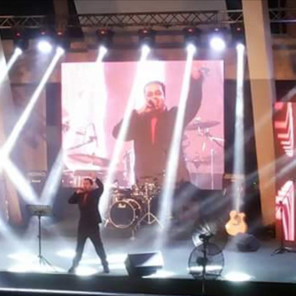 LED Video Screen at Music Festial Stage