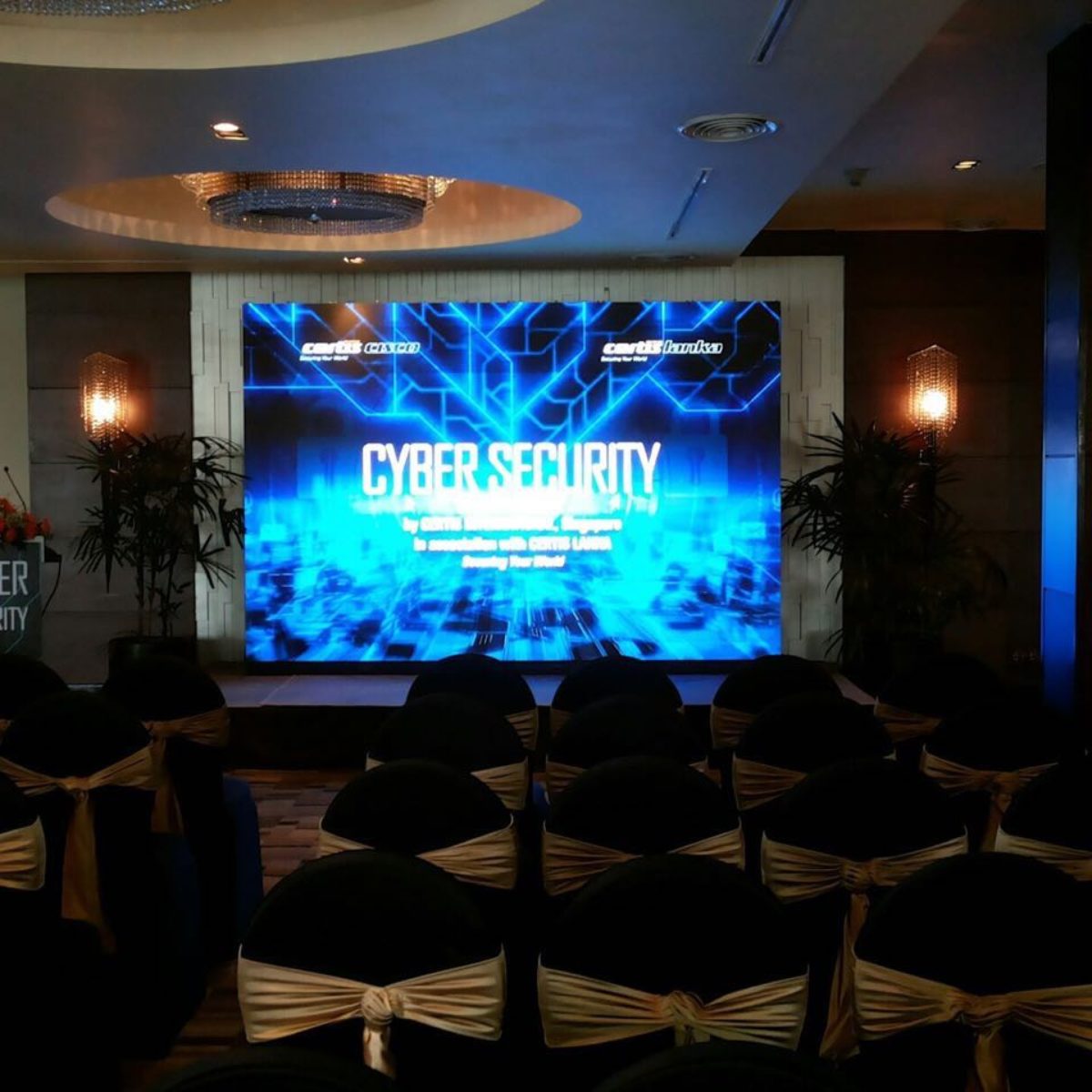 LED wall at cyber security event sri lanka