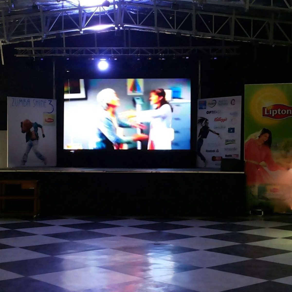 Video Wall for Lipton Tea Exhibition Stall